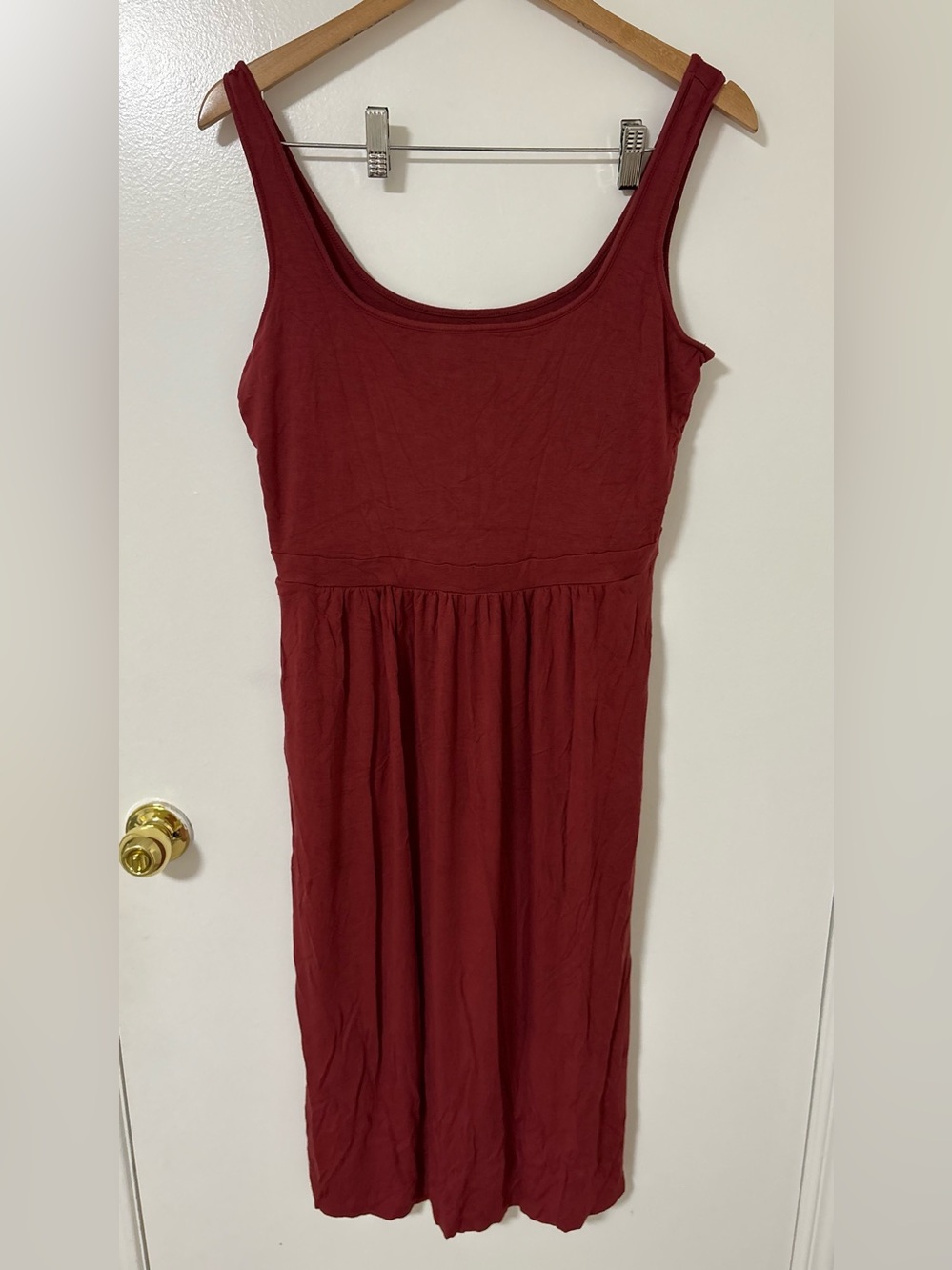 Daily Ritual Sleeveless Burgundy Maxi Dress
